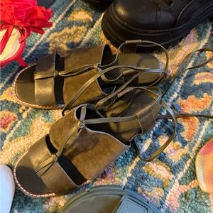 Stylish Olive Green Women's Sandals
